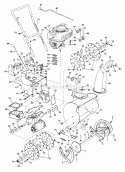 Snow-Blower Diagram and Parts List for 1921 500000001-599999999 - 1965 Lawn Boy Snow Blower